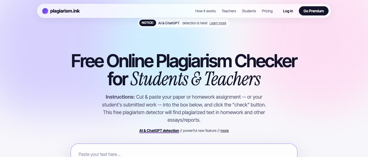 Plagiarism Ink